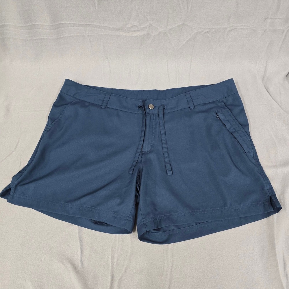 Magellan Outdoors Womens XXL Navy Blue Hiking Cargo Shorts Drawstring